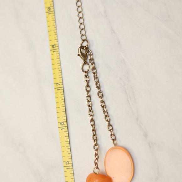 Erica Lyons Necklace Orange and Fuchsia - Picture 3 of 8